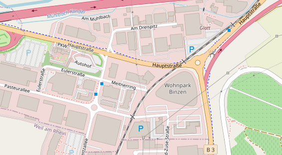 KFZ Werkstatt auf Satellitenbild