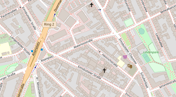 KFZ Werkstatt auf Satellitenbild