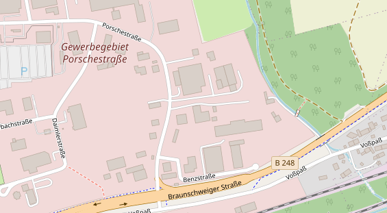KFZ Werkstatt auf Satellitenbild