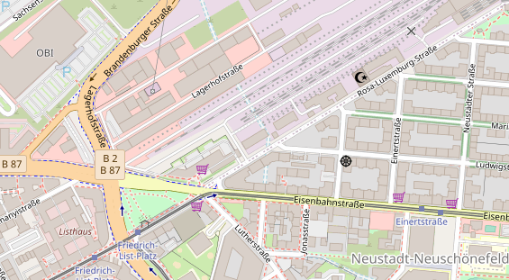 KFZ Werkstatt auf Satellitenbild