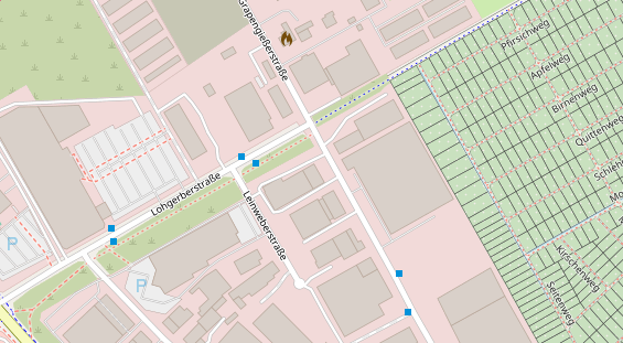 KFZ Werkstatt auf Satellitenbild