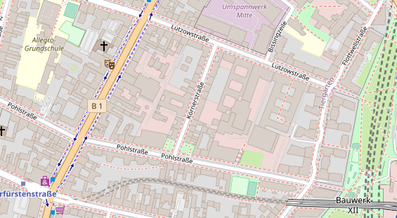 KFZ Werkstatt auf Karte