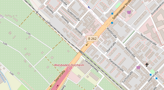 KFZ Werkstatt auf Satellitenbild