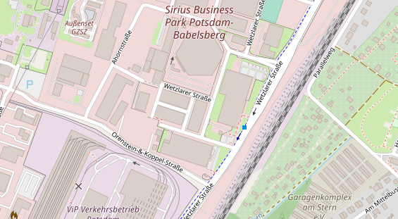 KFZ Werkstatt auf Satellitenbild