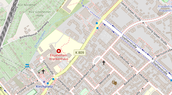KFZ Werkstatt auf Satellitenbild