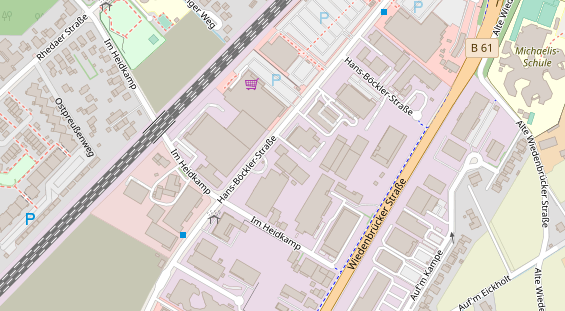 KFZ Werkstatt auf Satellitenbild