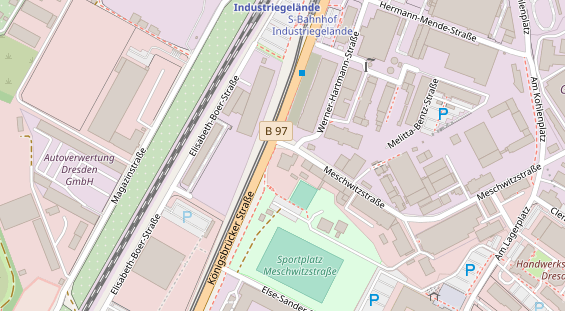 KFZ Werkstatt auf Satellitenbild