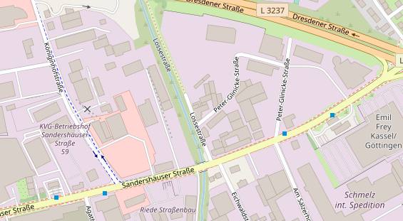 KFZ Werkstatt auf Satellitenbild