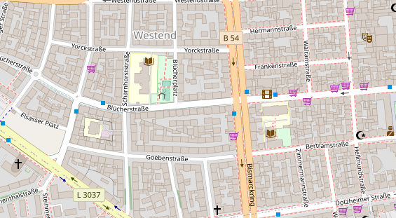 KFZ Werkstatt auf Satellitenbild