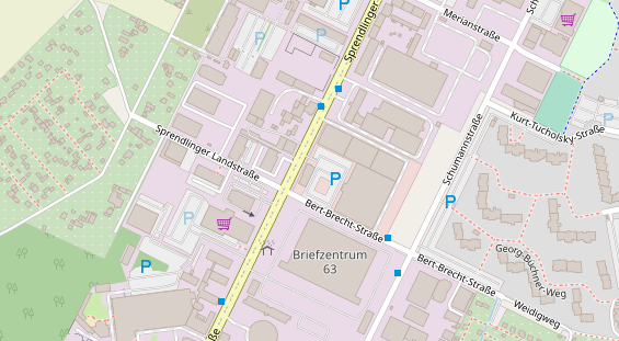 KFZ Werkstatt auf Satellitenbild