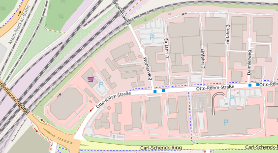 KFZ Werkstatt auf Satellitenbild
