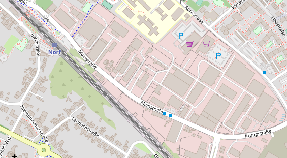 KFZ Werkstatt auf Satellitenbild
