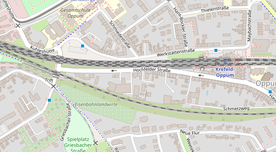 KFZ Werkstatt auf Satellitenbild