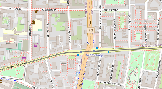 KFZ Werkstatt auf Satellitenbild