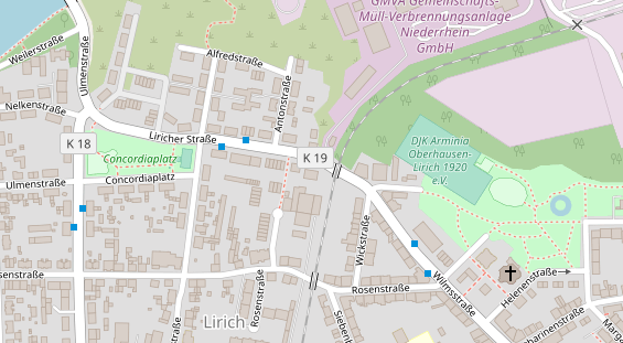 KFZ Werkstatt auf Satellitenbild