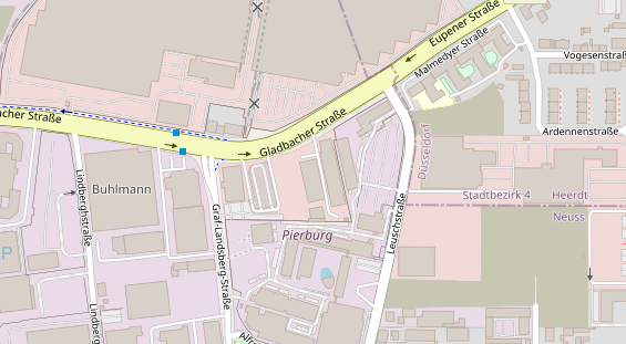 KFZ Werkstatt auf Satellitenbild