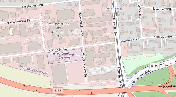 KFZ Werkstatt auf Karte