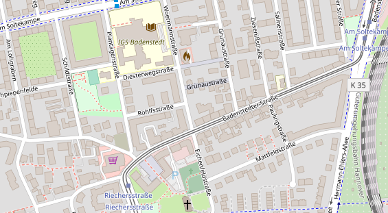 KFZ Werkstatt auf Satellitenbild