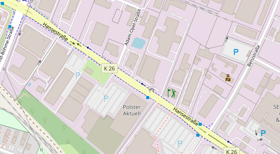 KFZ Werkstatt auf Karte