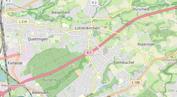 KFZ Werkstatt auf Karte