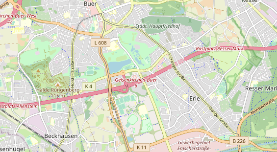 KFZ Werkstatt auf Karte