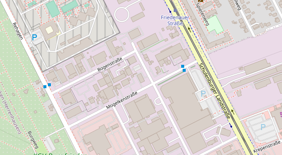 KFZ Werkstatt auf Karte