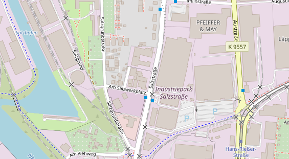KFZ Werkstatt auf Satellitenbild
