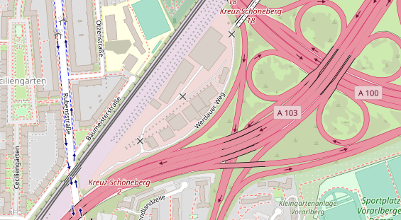 KFZ Werkstatt auf Satellitenbild