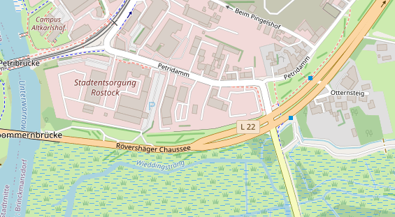 KFZ Werkstatt auf Satellitenbild