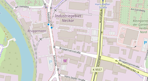 KFZ Werkstatt auf Satellitenbild