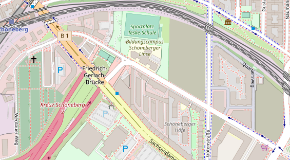 KFZ Werkstatt auf Satellitenbild