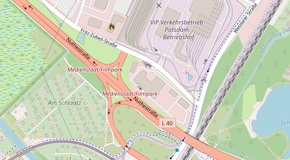 KFZ Werkstatt auf Satellitenbild