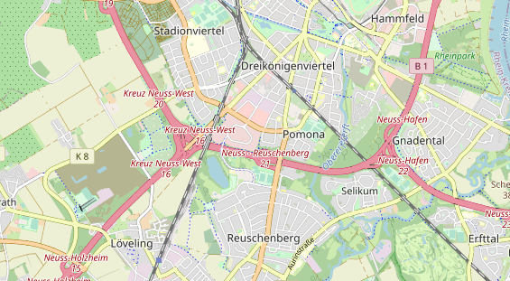 KFZ Werkstatt auf Karte