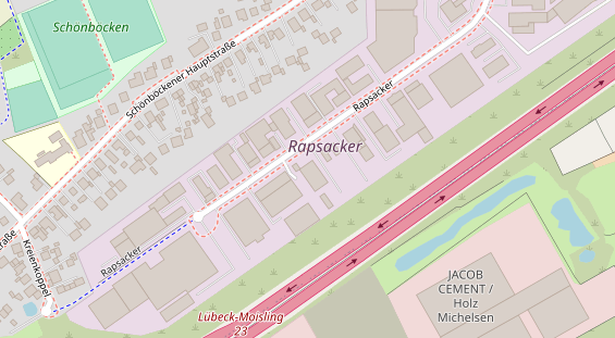 KFZ Werkstatt auf Satellitenbild
