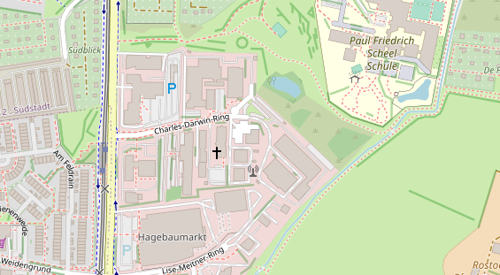 KFZ Werkstatt auf Satellitenbild