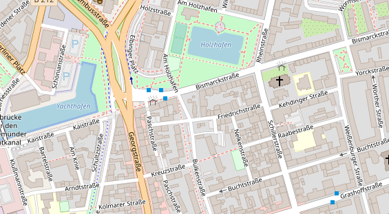 KFZ Werkstatt auf Satellitenbild
