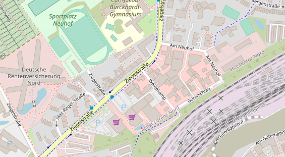 KFZ Werkstatt auf Satellitenbild