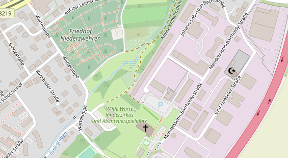 KFZ Werkstatt auf Satellitenbild