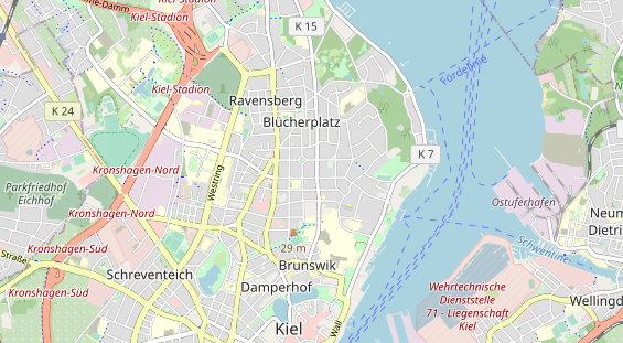 KFZ Werkstatt auf Karte