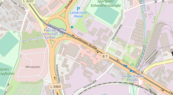 KFZ Werkstatt auf Satellitenbild