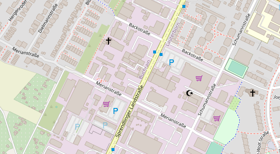 KFZ Werkstatt auf Satellitenbild