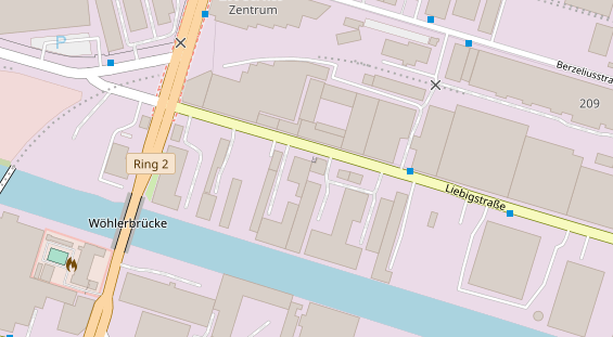 KFZ Werkstatt auf Satellitenbild