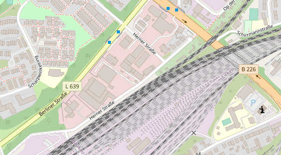 KFZ Werkstatt auf Satellitenbild