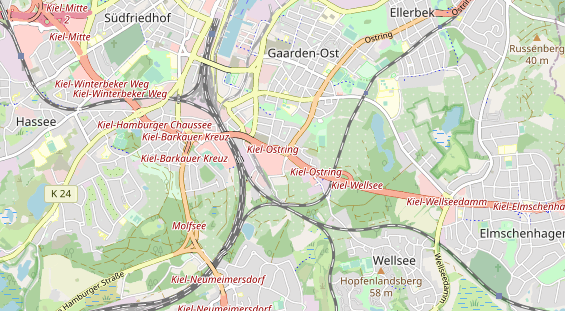 KFZ Werkstatt auf Karte