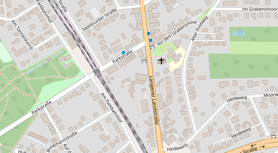 KFZ Werkstatt auf Karte