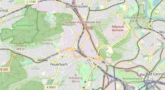KFZ Werkstatt auf Karte