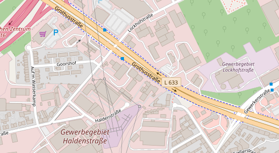 KFZ Werkstatt auf Satellitenbild
