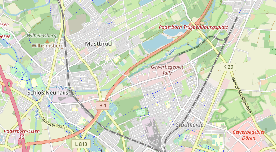 KFZ Werkstatt auf Karte
