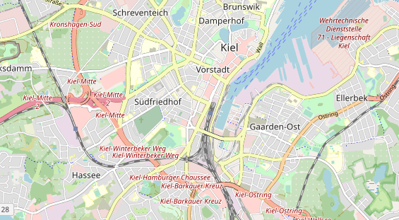 KFZ Werkstatt auf Karte