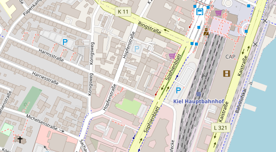 KFZ Werkstatt auf Satellitenbild